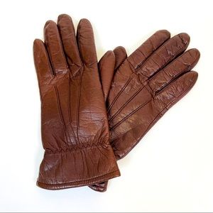 FOWNES Vintage Genuine Leather Gloves | Size 7.5 (fits XS-S)